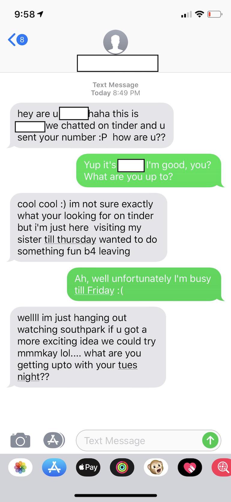 chat message